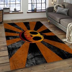 Halloween Style Pumpkin Autumn Retangle Carpet Area Rug Home Decor Halloween Gift HAL67