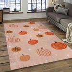halloween style pumpkin autumn retangle carpet area rug home decor halloween gift dark room hal81