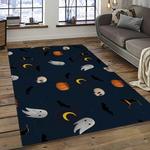 halloween style pumpkin autumn retangle carpet area rug home decor halloween gift dark room hal83