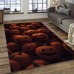 halloween style pumpkin autumn retangle carpet area rug home decor halloween gift dark room hal84