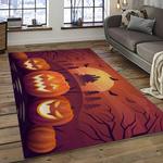halloween style pumpkin autumn retangle carpet area rug home decor halloween gift dark room hal86