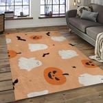 halloween style pumpkin autumn retangle carpet area rug home decor halloween gift dark room hal93