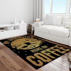 halloween style pumpkin autumn retangle carpet area rug home decor halloween gift light room hal20