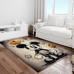 halloween style pumpkin autumn retangle carpet area rug home decor halloween gift light room hal23