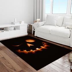 halloween style pumpkin autumn retangle carpet area rug home decor halloween gift light room hal68