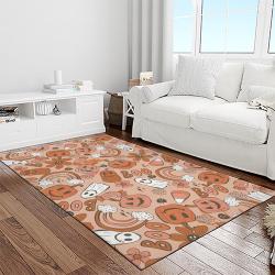 halloween style pumpkin autumn retangle carpet area rug home decor halloween gift light room hal87