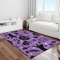halloween style pumpkin autumn retangle carpet area rug home decor halloween gift light room hal88