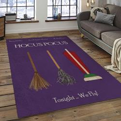 Hocus Pocus Supernatural Comedy Film Movie Carpet Area Rug Home Decor Halloween Gift Best Present For Friends HPS35