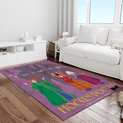 hocus pocus supernatural comedy film movie carpet area rug home decor halloween gift best present for friends light room hps36