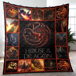 House Of The Dragon Film Movie Series Quilt Blanket Amazing Gift For Fans And Friends Home Decor HOTD1