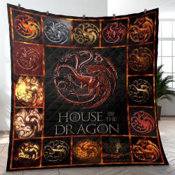 House Of The Dragon Film Movie Series Quilt Blanket Amazing Gift For Fans And Friends Home Decor HOTD10