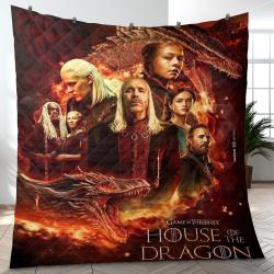 House Of The Dragon Film Movie Series Quilt Blanket Amazing Gift For Fans And Friends Home Decor HOTD12