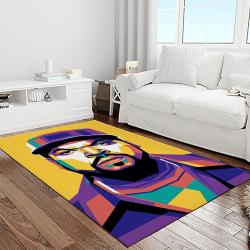ice cube rapper hiphop music retangle carpet area rug home decor best gift for fan and friends light room ic15