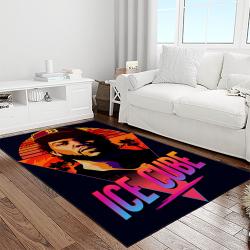 ice cube rapper hiphop music retangle carpet area rug home decor best gift for fan and friends light room ic8
