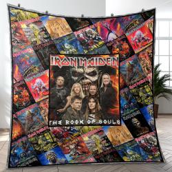 Iron Maiden Heavy Mental Music Band Quilt Blanket Fleece Blanket Amazing Gift For Fans Room Decor IM5
