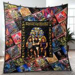 iron maiden heavy mental music band quilt blanket fleece blanket amazing gift for fans room decor im6