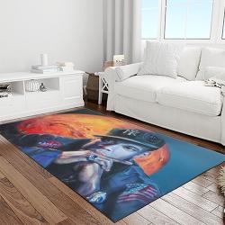 jay z rapper hiphop music retangle carpet area rug home decor best gift for fan and friends light rooms jz12