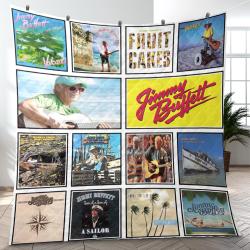 Jimmy Buffett Tropical Rock Singer Musician Quilt Blanket Fleece Blanket Amazing Gift For Fans Room Decor JB1