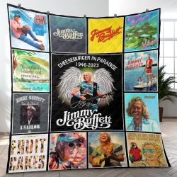 Jimmy Buffett Tropical Rock Singer Musician Quilt Blanket Fleece Blanket Amazing Gift For Fans Room Decor JB4