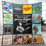 jimmy buffett tropical rock singer musician quilt blanket fleece blanket amazing gift for fans room decor jb7