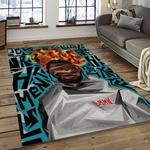 kendrick lamar rapper hiphop music retangle carpet area rug home decor best gift for fan and friends dark room kl12