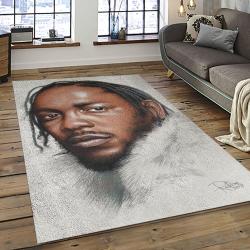 Kendrick Lamar Rapper Hiphop Music Retangle Carpet Area Rug Home Decor Best Gift For Fan And Friends KL19