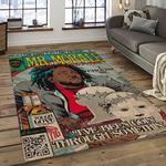 kendrick lamar rapper hiphop music retangle carpet area rug home decor best gift for fan and friends dark room kl9