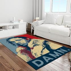 kendrick lamar rapper hiphop music retangle carpet area rug home decor best gift for fan and friends light room kl3