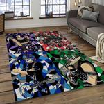 kiss rock band music retangle carpet area rug home decor best gift for fan and friends dark room as12