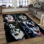 kiss rock band music retangle carpet area rug home decor best gift for fan and friends dark room as15