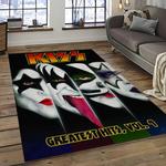 kiss rock band music retangle carpet area rug home decor best gift for fan and friends dark room as19
