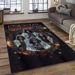kiss rock band music retangle carpet area rug home decor best gift for fan and friends dark room as23