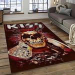 kiss rock band music retangle carpet area rug home decor best gift for fan and friends dark room as32