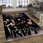 kiss rock band music retangle carpet area rug home decor best gift for fan and friends dark room as37