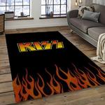 kiss rock band music retangle carpet area rug home decor best gift for fan and friends dark room as4