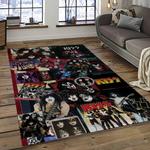 kiss rock band music retangle carpet area rug home decor best gift for fan and friends dark room as41