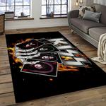 kiss rock band music retangle carpet area rug home decor best gift for fan and friends dark room as56