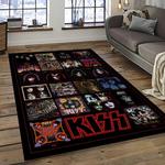kiss rock band music retangle carpet area rug home decor best gift for fan and friends dark room as58