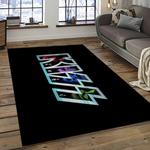 kiss rock band music retangle carpet area rug home decor best gift for fan and friends dark room as59