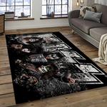 kiss rock band music retangle carpet area rug home decor best gift for fan and friends dark room as64