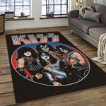 kiss rock band music retangle carpet area rug home decor best gift for fan and friends dark room as7