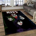 kiss rock band music retangle carpet area rug home decor best gift for fan and friends dark room as72