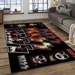 kiss rock band music retangle carpet area rug home decor best gift for fan and friends dark room as73