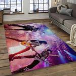 kiss rock band music retangle carpet area rug home decor best gift for fan and friends dark room as74