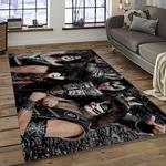 kiss rock band music retangle carpet area rug home decor best gift for fan and friends dark room as76