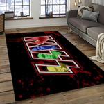 kiss rock band music retangle carpet area rug home decor best gift for fan and friends dark room as78