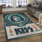 kiss rock band music retangle carpet area rug home decor best gift for fan and friends dark room as8
