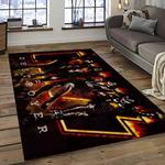 kiss rock band music retangle carpet area rug home decor best gift for fan and friends dark room as89