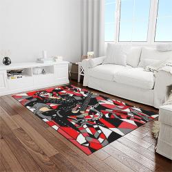 kiss rock band music retangle carpet area rug home decor best gift for fan and friends light room as11