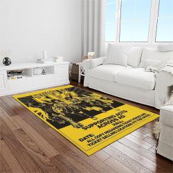 kiss rock band music retangle carpet area rug home decor best gift for fan and friends light room as3